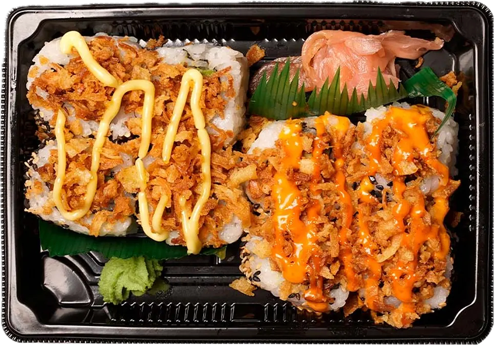 Crunchy sushi platter